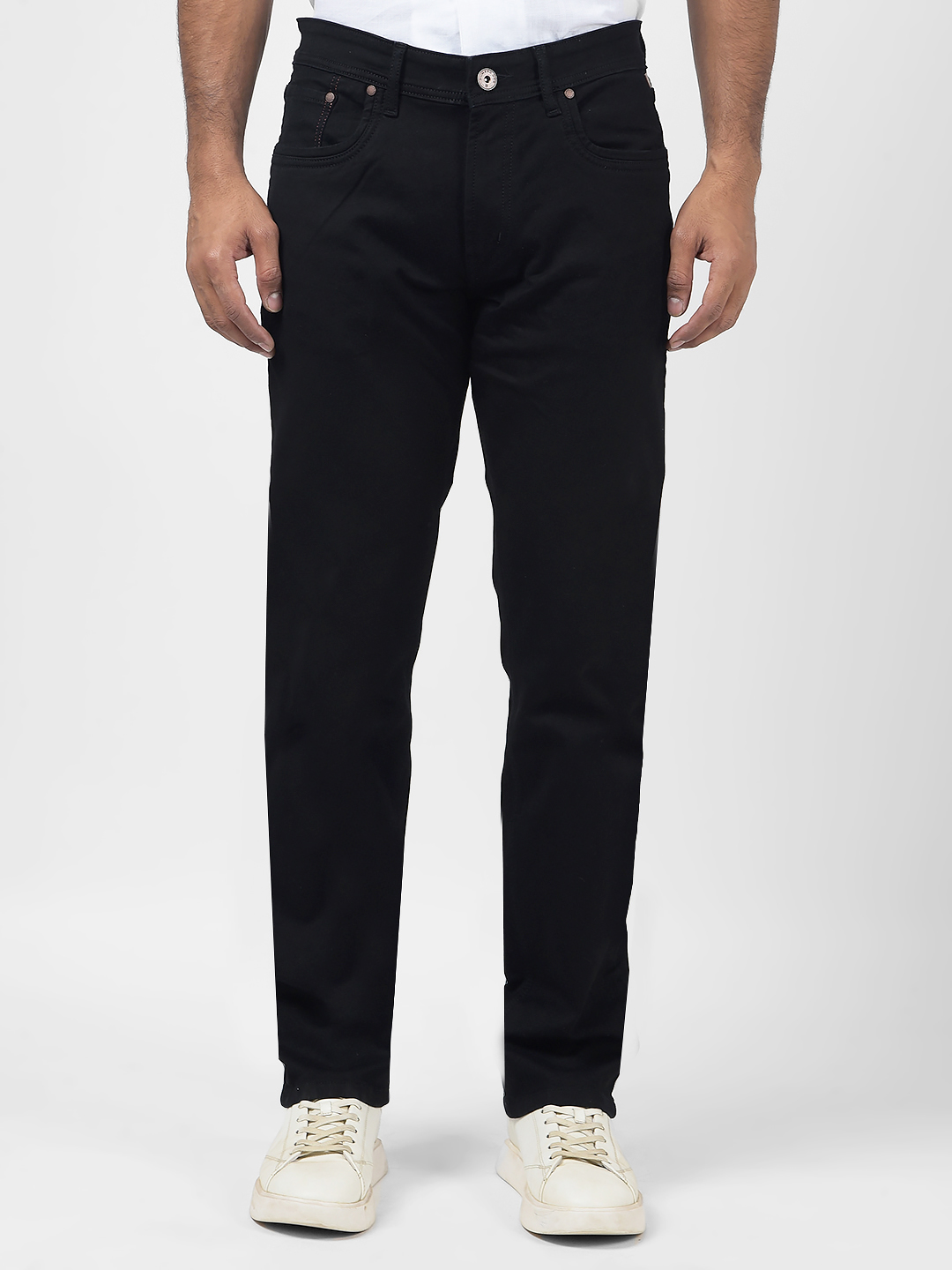 Numero Uno Men Solid Black Jeans